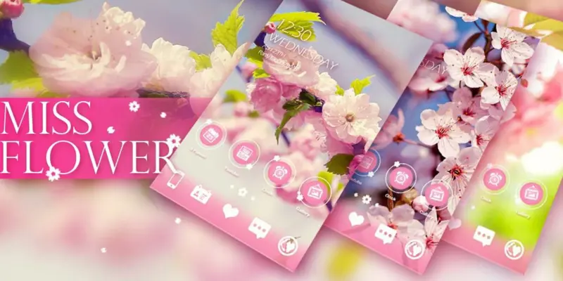 missflower GOLauncher EX Theme android App screenshot 0