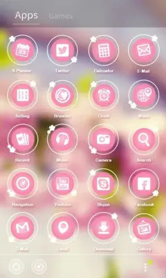 missflower GOLauncher EX Theme android App screenshot 3