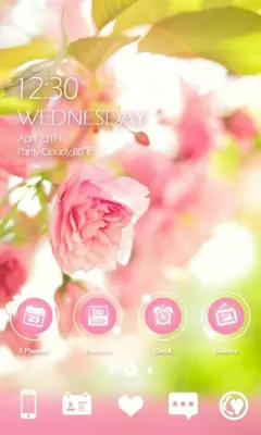 missflower GOLauncher EX Theme android App screenshot 4