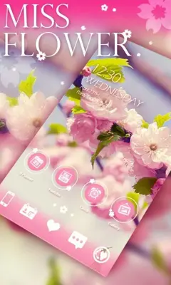 missflower GOLauncher EX Theme android App screenshot 7